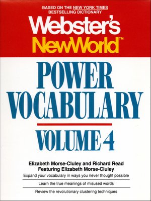 cover image of Webster's New World Power Vocabulary, Volume 4